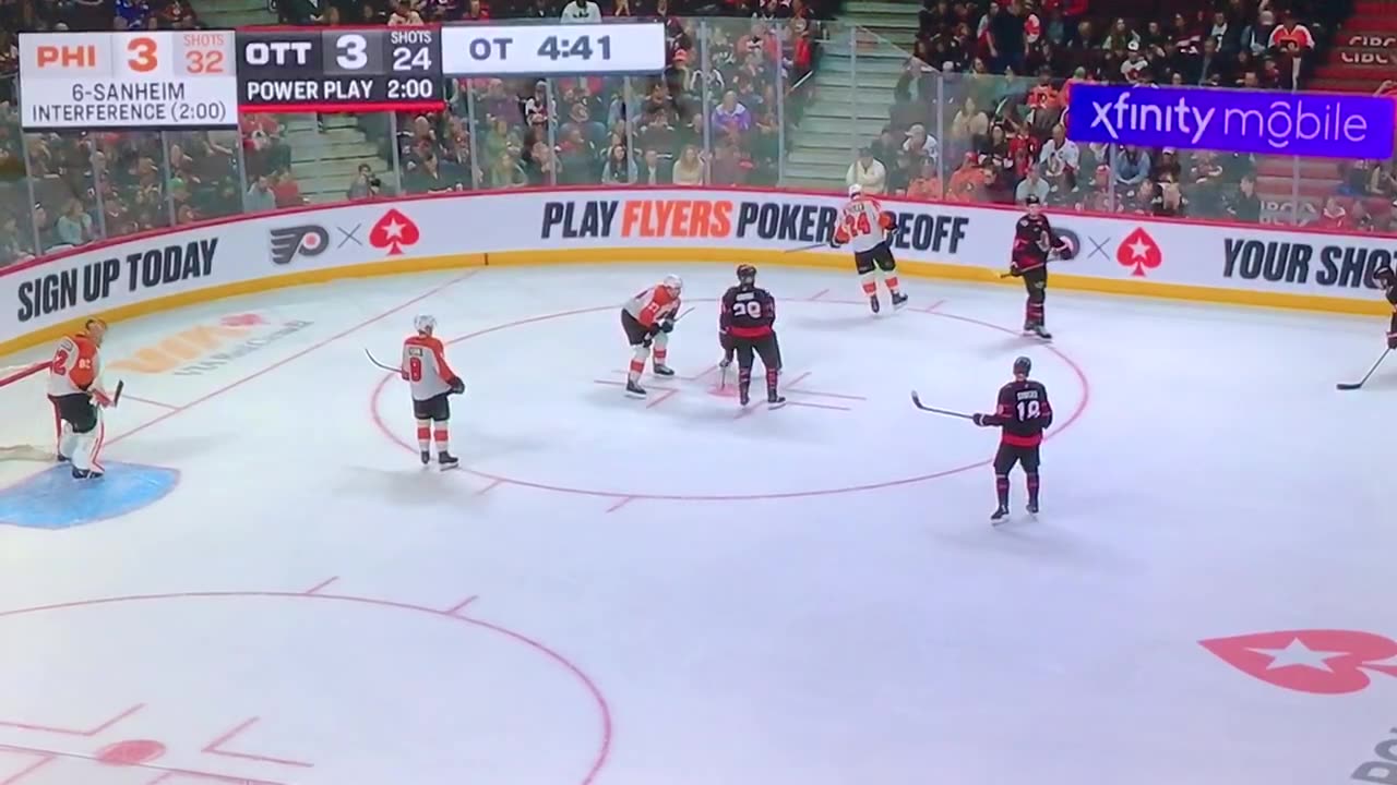 Philadelphia Flyers @ Ottawa Senators Overtime