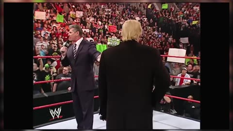 Mr. McMahon and Donald Trump announce the Battle of the Billionaires
