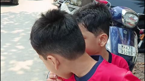 🚴 Adorable Twin Brothers Ride a Scooter | Fun Outdoor Adventure | Kids' Vlog 2025
