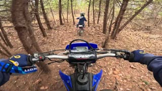 Riding a 2008 WR450F in tight singletrack