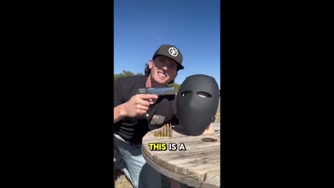 Bulletproof Mask vs different caliber bullets. 44 kills it, but it does well with many