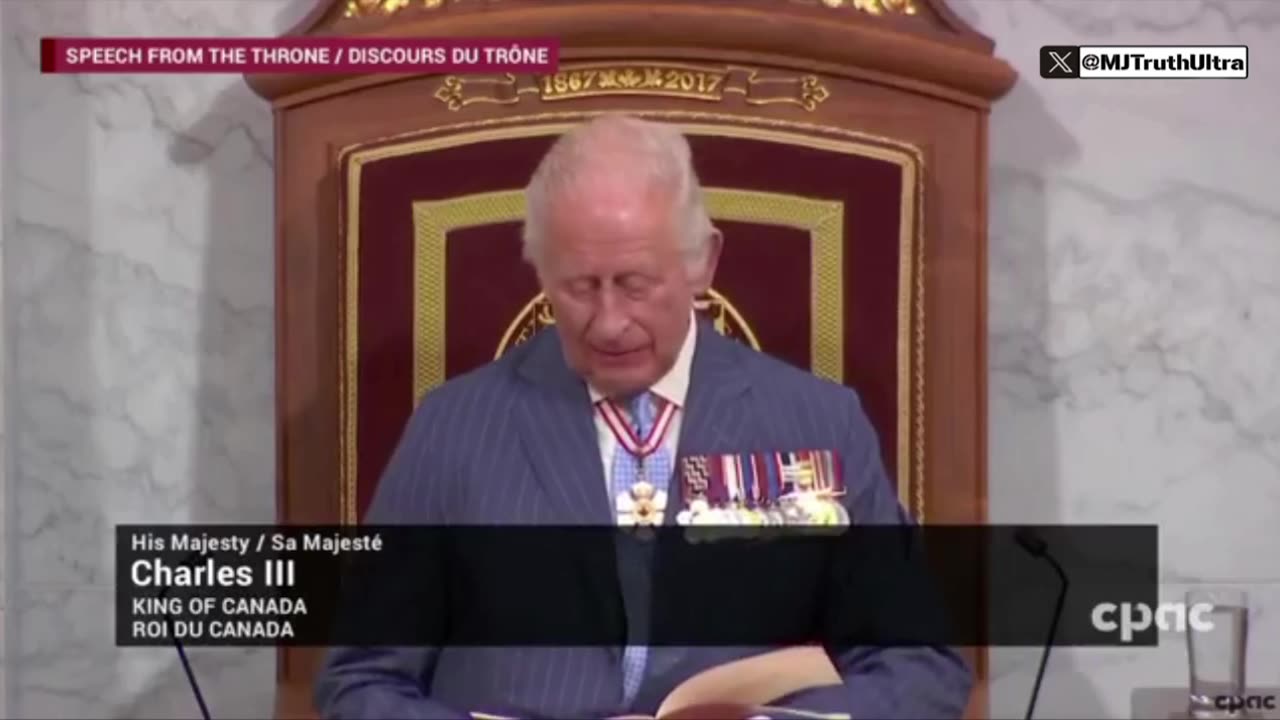 King Charles III acknowledges the Unceded Territory of the Algonquin and Anishinaabeg people.
