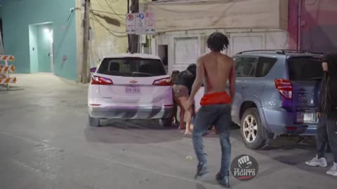 Crazy 2vs1 fight Downtown Austin TX #fight #fights #texas