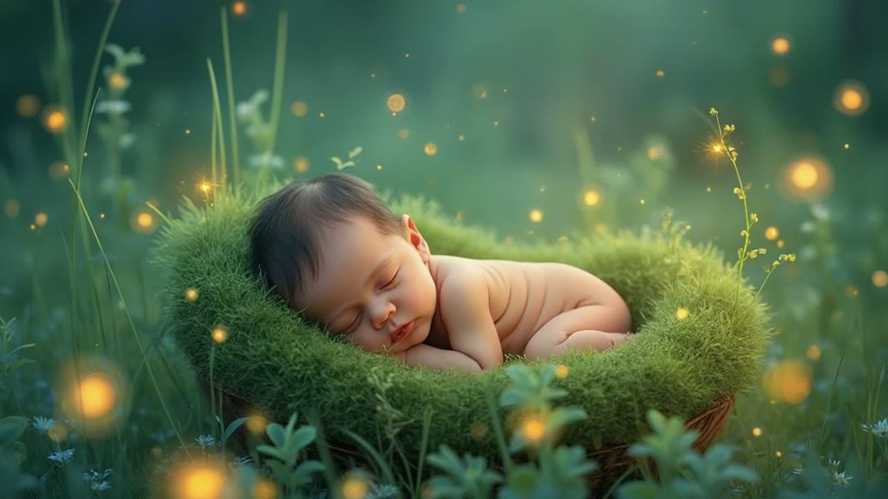 Sleepy Meadows Baby Sleep Music for Deep Sleep | CrystaVibeMusic