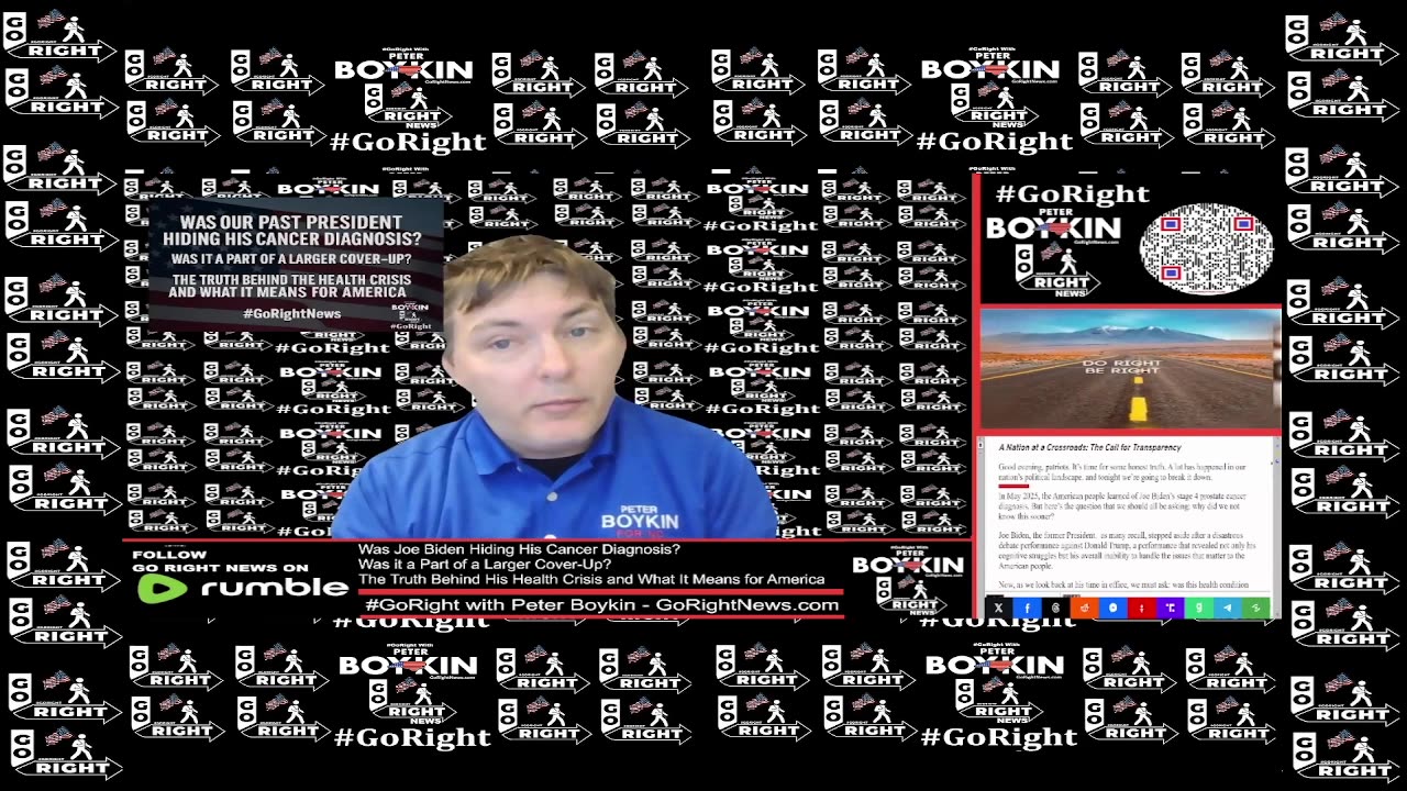 Was Joe Biden Hiding His Cancer Diagnosis? #GoRight with Peter Boykin #GoRightNews