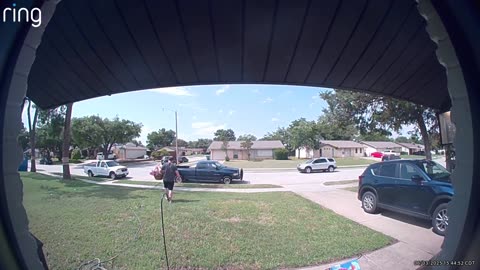 Man Seen on Ring Camera Taking Flowers From the Front Porch