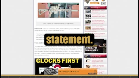 What is official about the Glock rifle? #glock