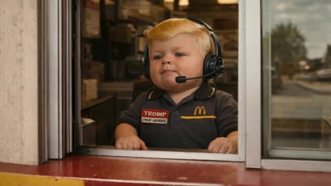 HCNN - Baby Trump gets a job at McDonalds.