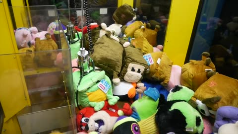 WE BARELY WON IT! Claw Machine Wins!