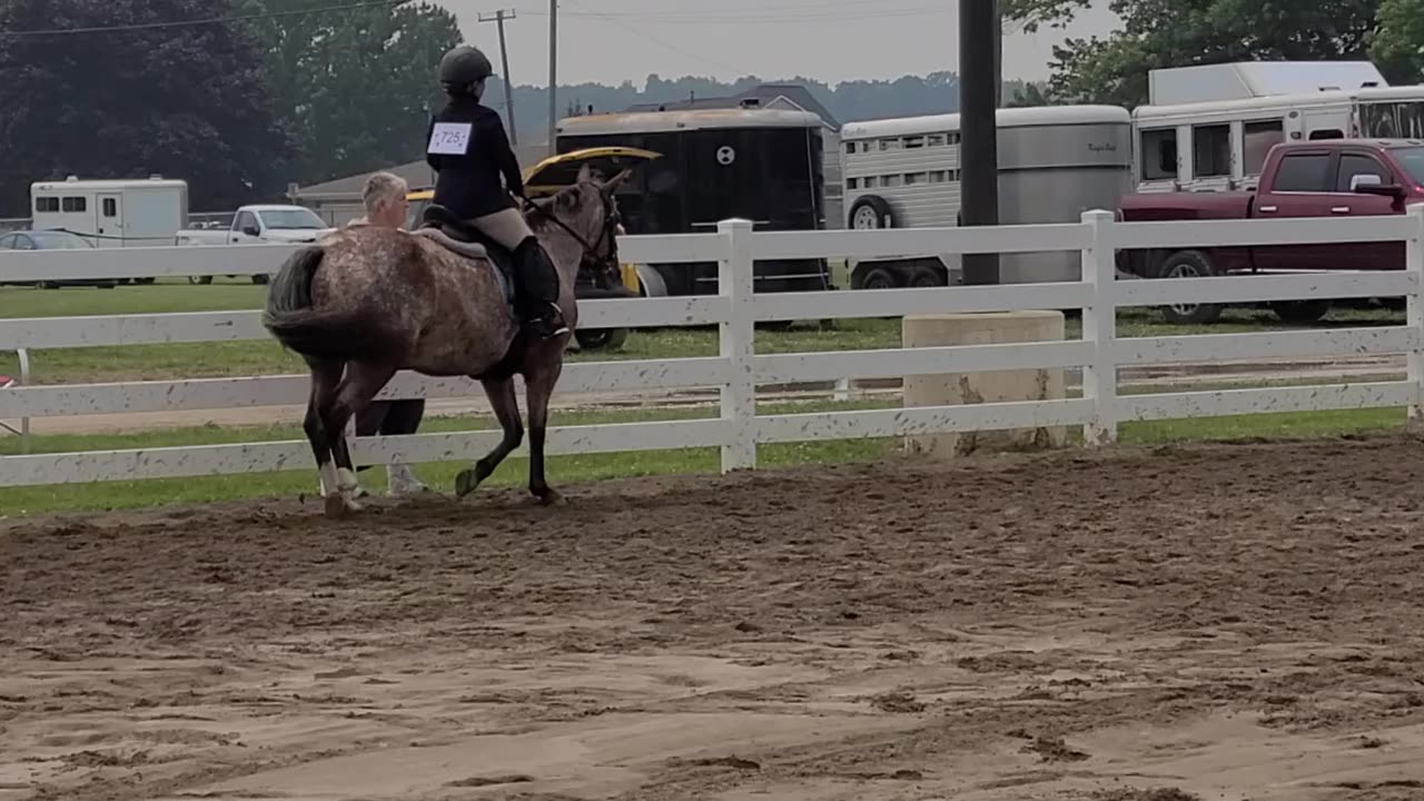 Just learned to ride english a month before!