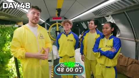 Survive 100 Days In Nuclear Bunker, Win $500,000 | Mr Beast