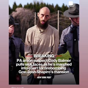 Arsonist was revealed to be Cody balmer look that 👀 tongue 👅 he spawned of devil 😈 04/19/25