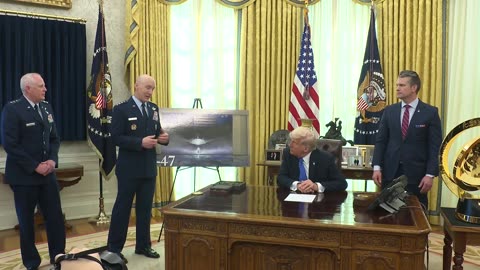 President Trump and Defense Secretary Hegseth Address F‑47 Fighter Jet Developments