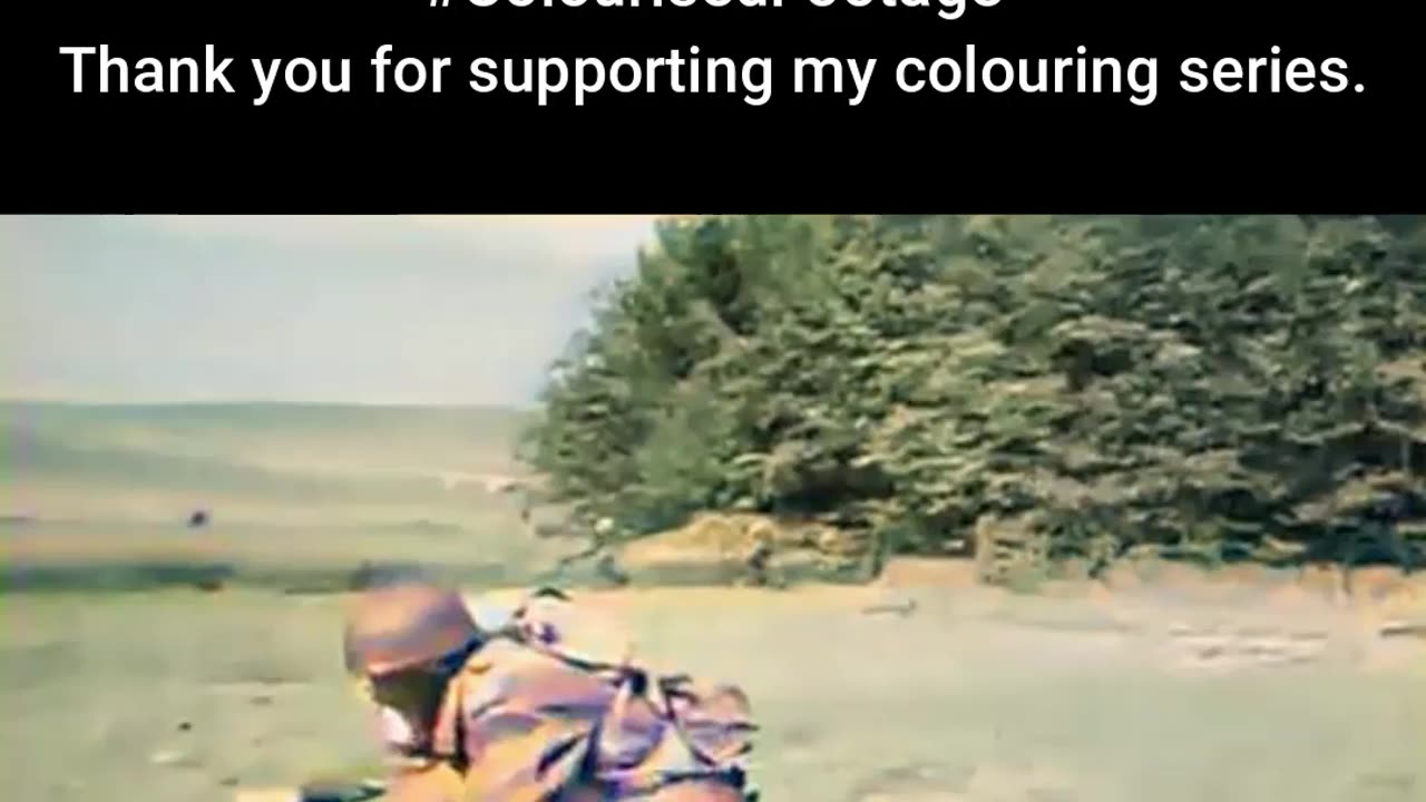 Paratrooper Motorcycle Demonstration #ColourisedHistory