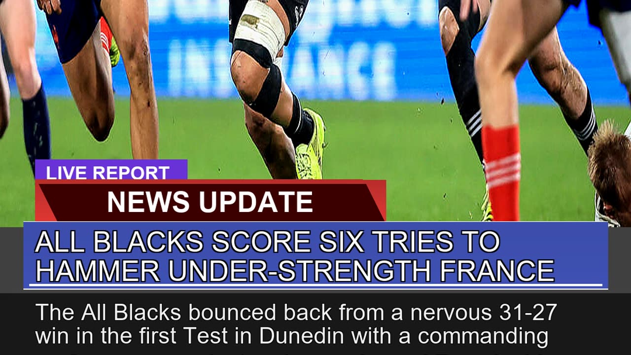 All Blacks Score Six Tries to Hammer Understrengt