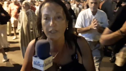مسيرة شعبية بطنجة دعما لفلسطين ومن أجل وقف الإبادة الجماعية والتجويع 18 08 2025 سائحة برتغالية