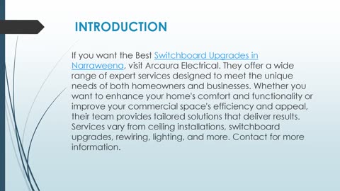 Best Switchboard Upgrades in Narraweena