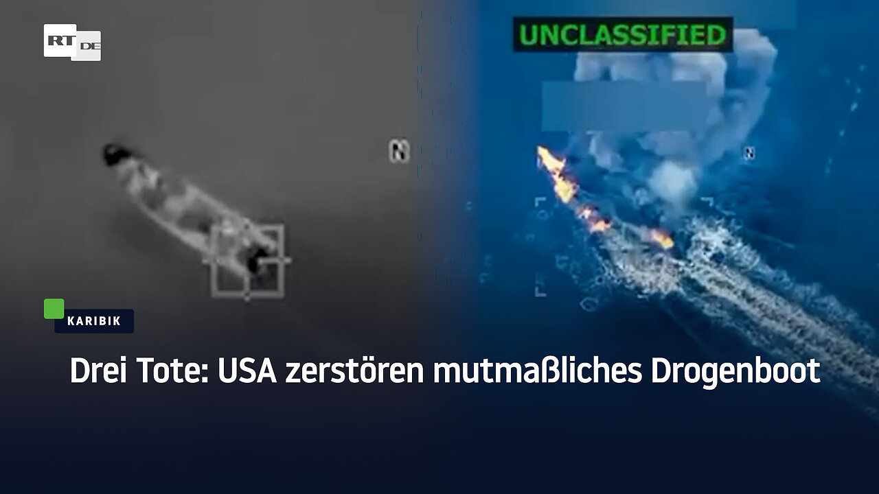 Drei Tote: USA zerstören mutmaßliches Drogenboot