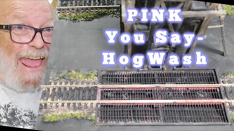 Adding More Paint To The Coaling Station Grate - NOMO PINK