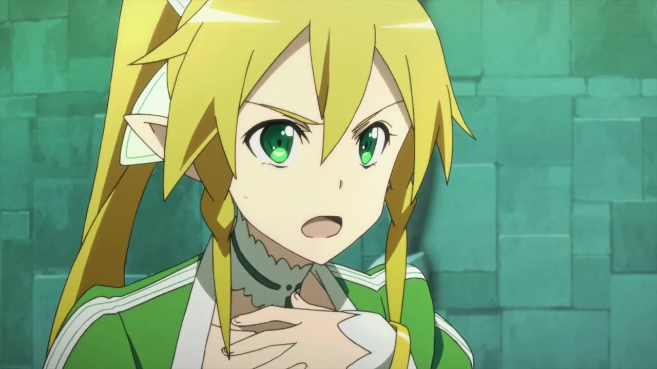 Sword Art Online - Kirito protects Leafa