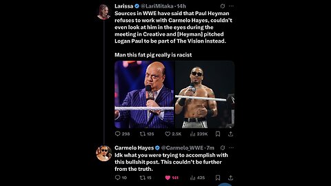 Fake News STRIKES Again! Paul Heyman vs Carmelo Hayes LIE Exposed! #shorts
