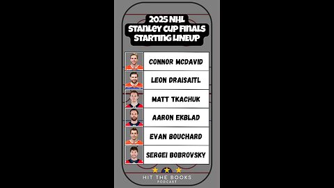 The Cup Finals are set! Here is our 2025 Stanley Cup Finals Starting Lineup! 🏒