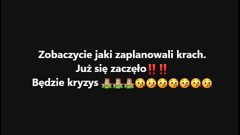 Zobaczycie jaki zaplanowali krach. Już się zaczęło‼️‼️ Będzie kryzys 🤷🏼‍♂️🤷🏼‍♂️🤷🏼‍♂️🤥🤥🤥🤥🤥🤥🤥
