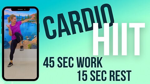 20 Minute Full Body CARDIO HIIT WORKOUT - All Standing, No Jumping