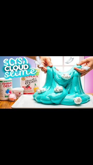 EASY Cloud Slime Recipe #slime #slimetutorial #easyrecipe