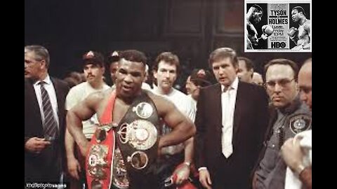 IRON MIKE TYSON 🆚 LARRY HOLMES [DONALD JOHN TRUMP SITS NEXT TO 🥊 MUHAMMAD ALI THE ENTIRE FIGHT]