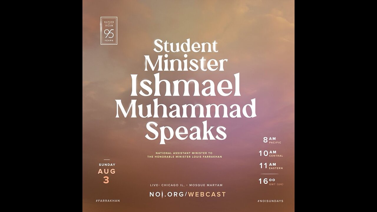 Student Minister Ishmael Speaks