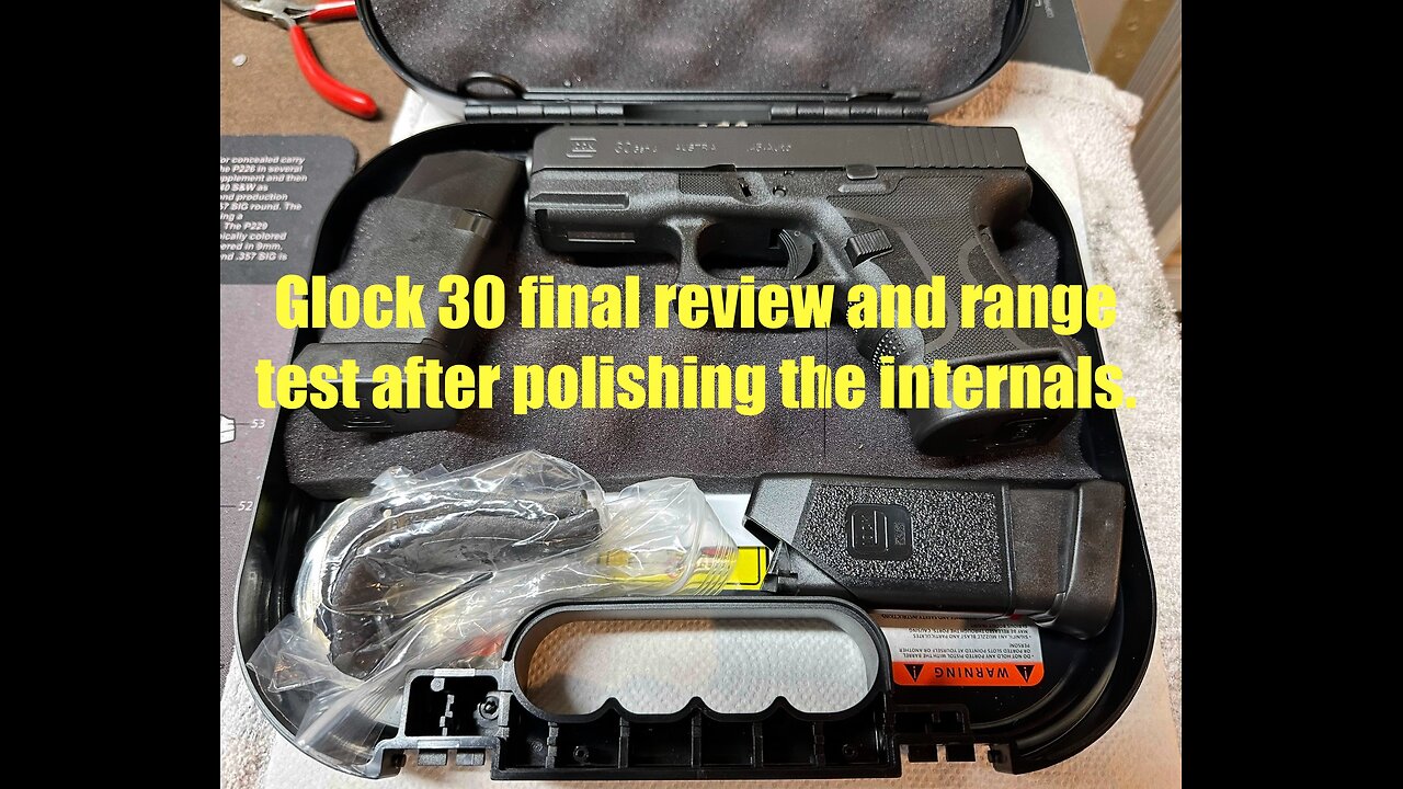 Glock 30 Gen 4 .45 ACP Fragout custom - final review after firing range. Includes shooting video.