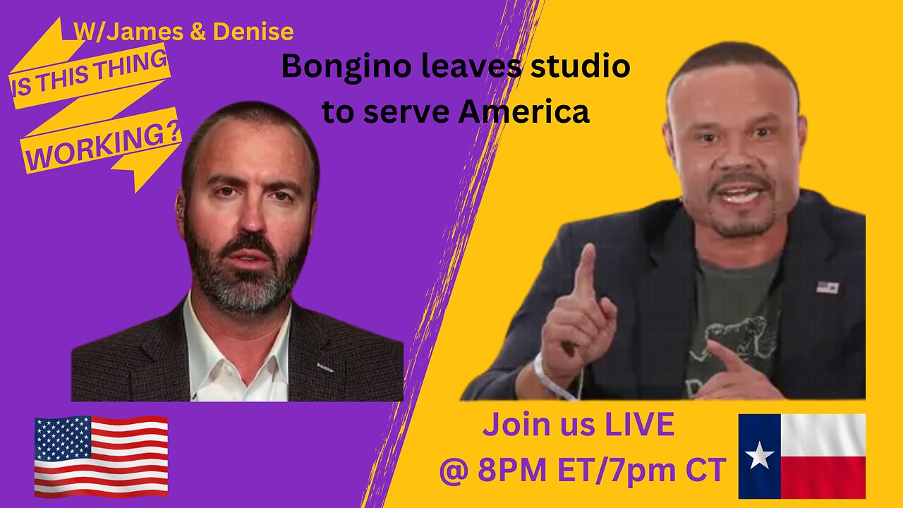 Bongino leaves studio to serve America