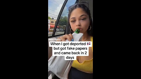 TikTok user iblazejelly, an illegal immigrant, was deported but shamelessly returned to the U.S.