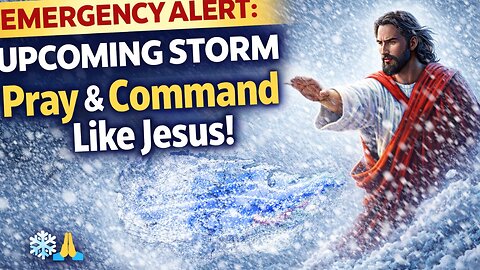EMERGENCY ALERT: UPCOMING STORM - Pray & Command Like Jesus!