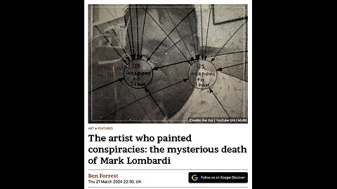 Artist Mark Lombardi, Evidentiary Realism and a Conspiracy So Immense. (2022)