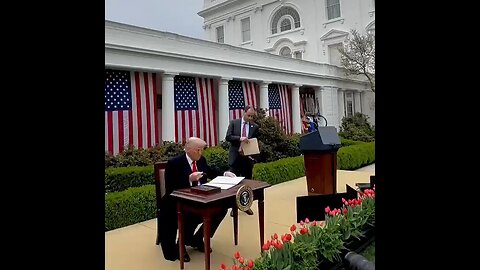 Trump is singing