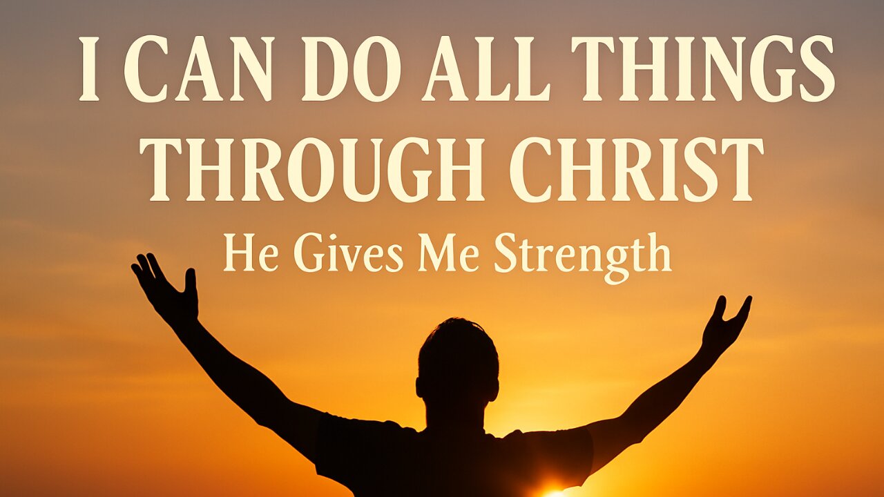 I Can Do All Things Through Christ ✝️ | Uplifting Worship Song for Strength
