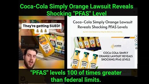 "Hidden Danger: Coca-Cola's Simply Orange Lawsuit Unveils Unsettling PFAS Levels"