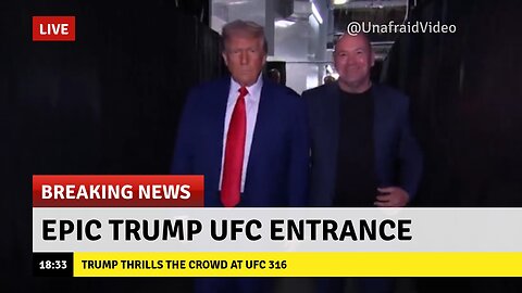 🎉 Epic Trump UFC Entrance 🎥🔥