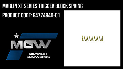 Marlin XT Series Trigger Block Spring - G4774940-01