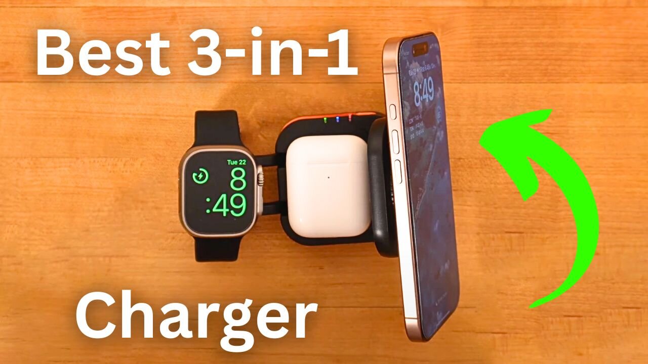 BEST 3-in-1 Charging Station for iPhone, Apple Watch, AND AirPods? // ULiXWH Travel Charger!