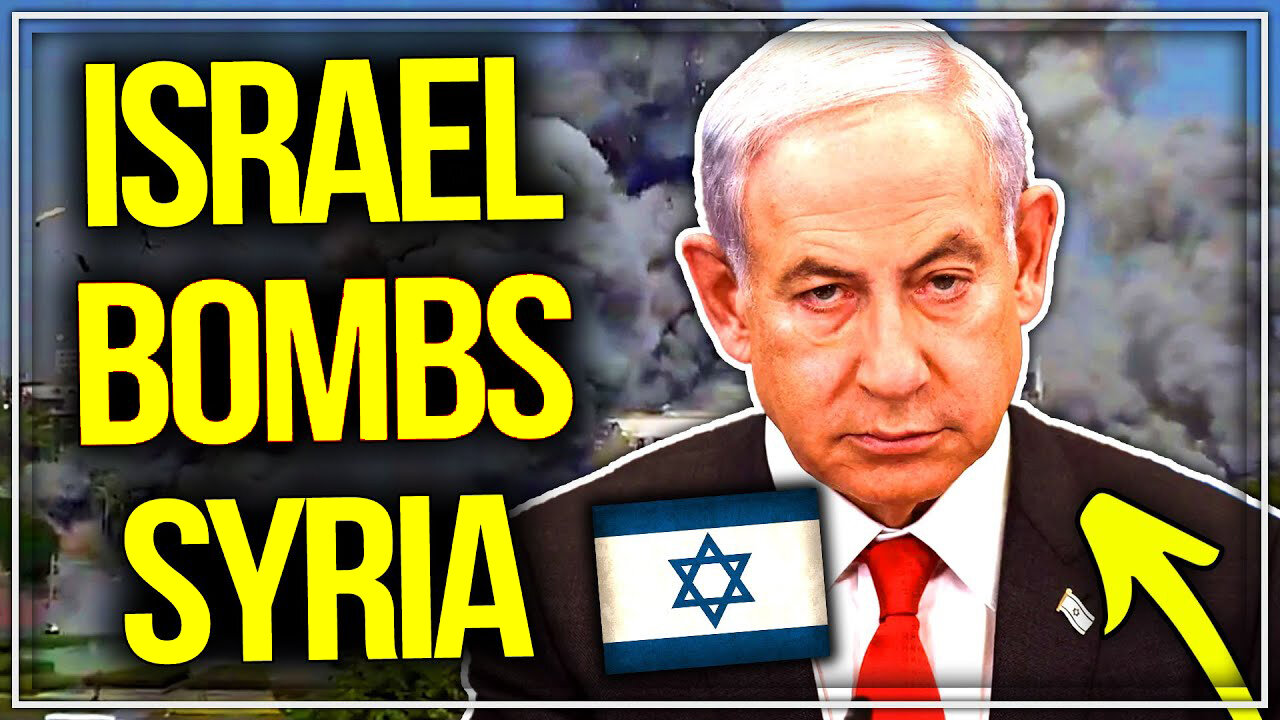 Israel BOMBS Syrian Capital DAY BEFORE Netanyahu Trial