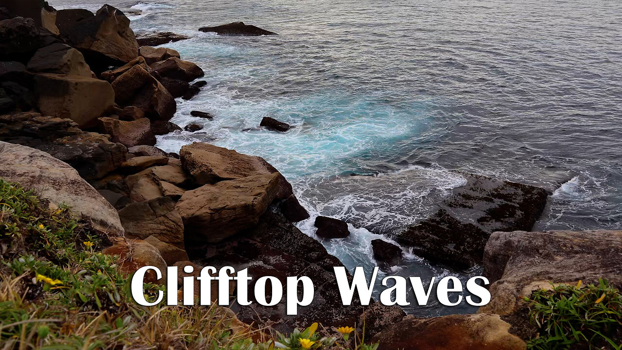 1 Hour of Waves & Clifftop Ambience | Marine Parade Lookout