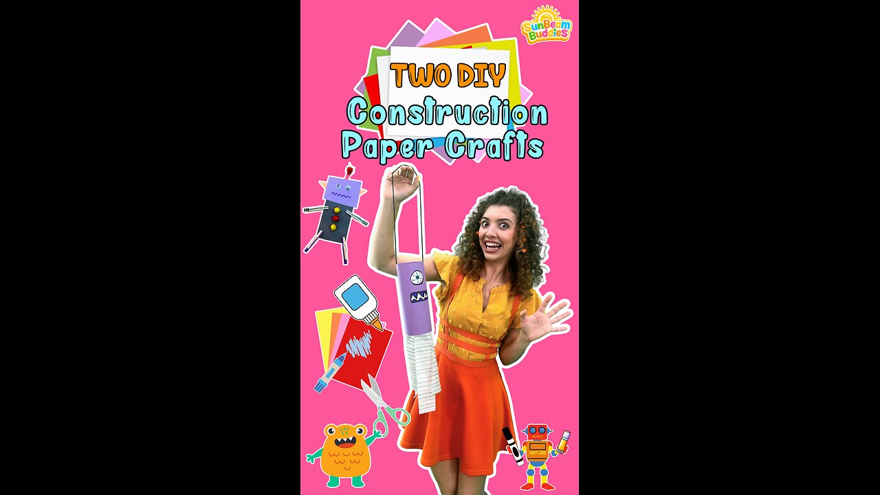 Two DIY Construction Paper Crafts 🗒️