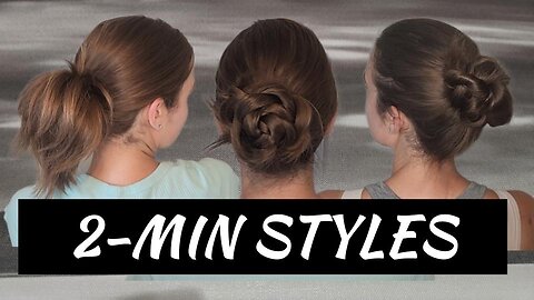 3 Easy Updos For When You're Late