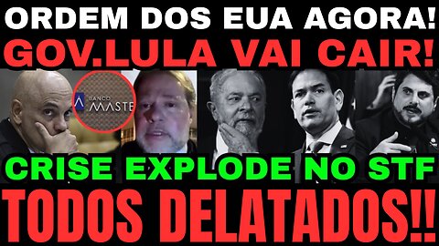 URGENTE! GOVERNO LULA VAI CAIR! ORDEM DOS EUA! RENUNCIA DE TOFFOLI! TODO MUNDO DELATADO!
