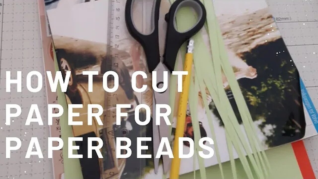 HOW TO CUT PAPER FOR MAKING PAPER BEADS