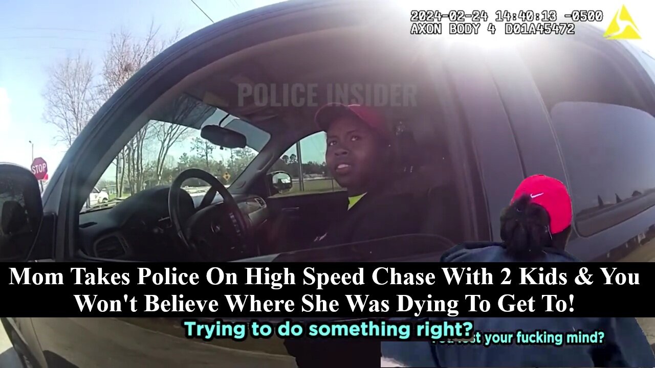Mom Takes Police On High Speed Chase With 2 Kids! Hear Her Shocking Reason For Doing It!