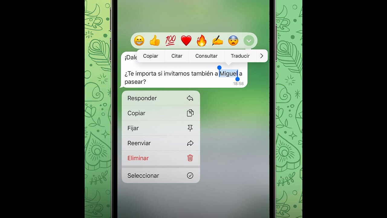 ¿Sabías que puedes responder solo a una parte del mensaje en Telegram?